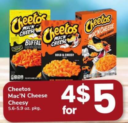 Cheetos Mac'N Cheese Cheesy