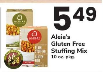 Aleia’s Gluten Free Stuffing Mix