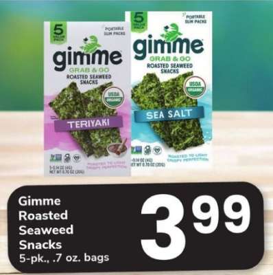 Gimme Roasted Seaweed Snacks