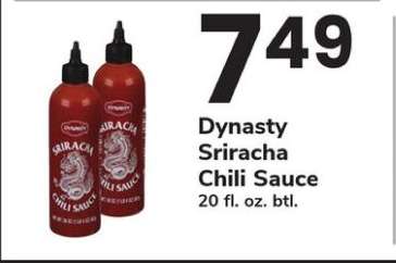 Dynasty Sriracha Chili Sauce