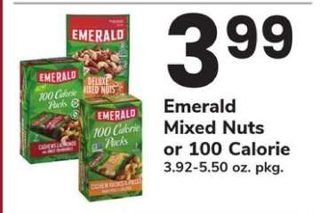 Emerald Mixed Nuts or 100 Calorie