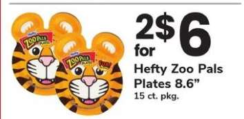 Hefty Zoo Pals Plates