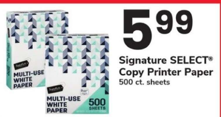 Signature SELECT Copy Printer Paper