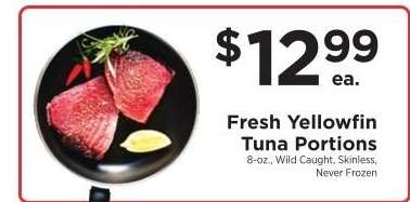 Fresh Yellowfin Tuna Portions