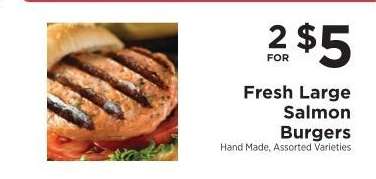 Fresh Large Salmon Burgers