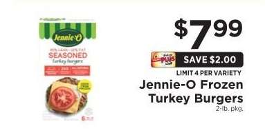 Jennie-O Frozen Turkey Burgers