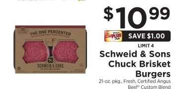 Schweid & Sons Chuck Brisket Burgers