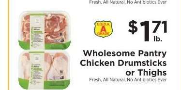 Wholesome Pantry Chicken Drumsticks or Thighs