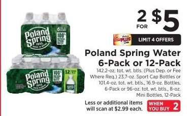 Poland Spring Water 6-Pack or 12-Pack