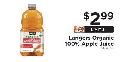 Langers Organic 100% Apple Juice