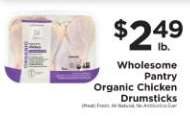 Wholesome Pantry Organic Chicken Drumsticks