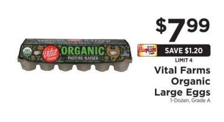 Vital Farms Organic Large Eggs