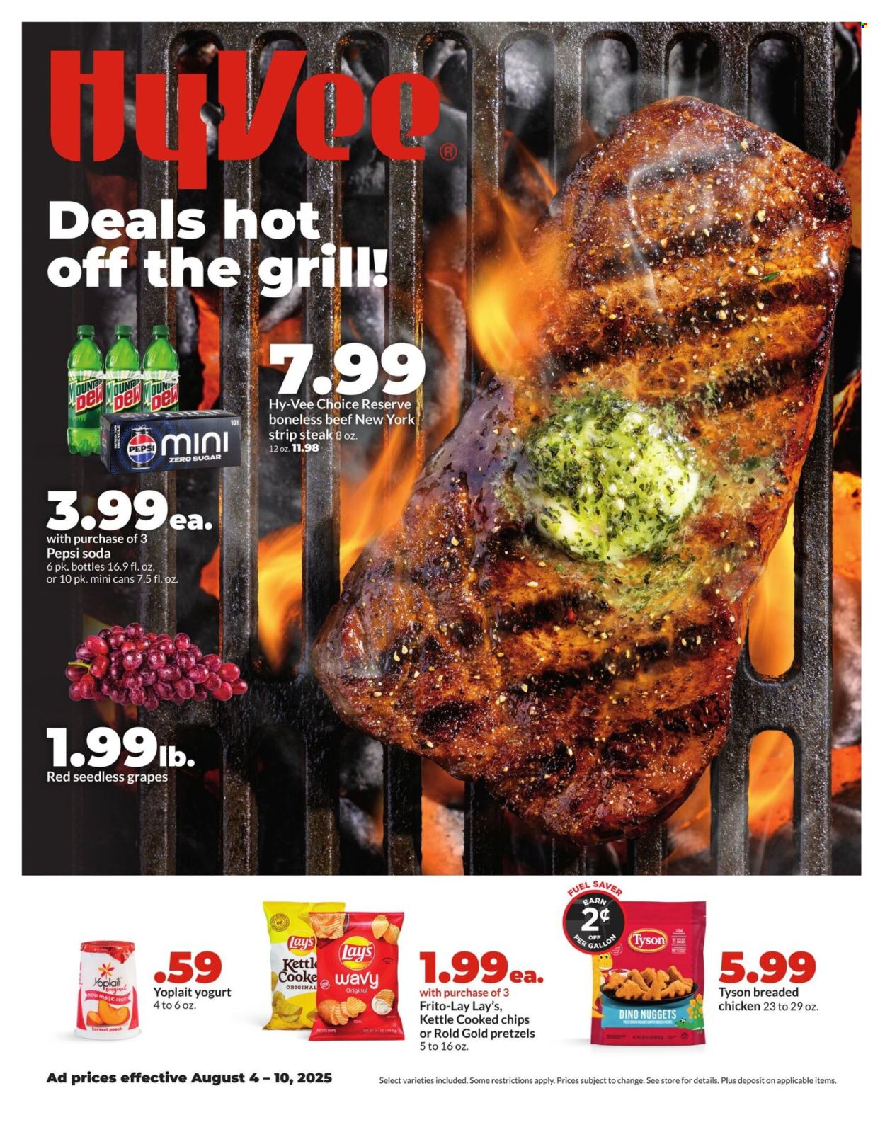 Hy-Vee ad - 08/04/2025 - 08/10/2025. Page 1