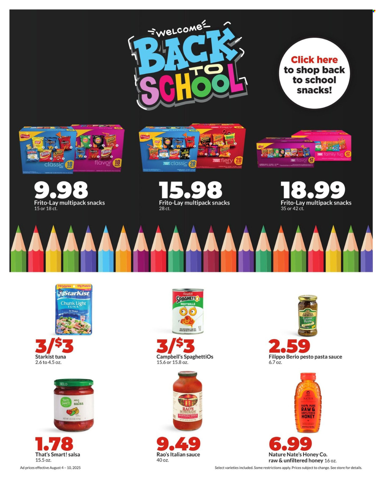 Hy-Vee ad - 08/04/2025 - 08/10/2025. Page 20