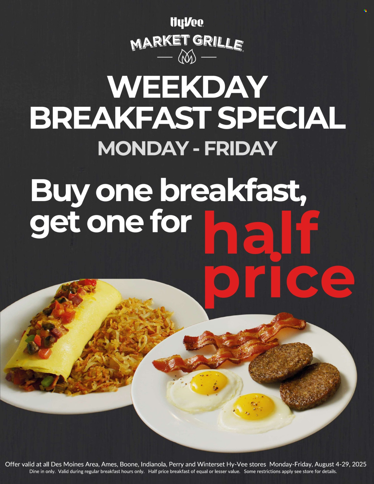 Hy-Vee ad - 08/04/2025 - 08/29/2025. Page 1