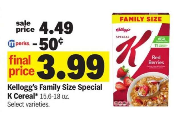 Kellogg’s Family Size Special K Cereal