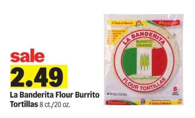 La Banderita Flour Burrito Tortillas