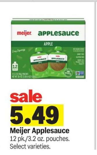 Meijer Applesauce
