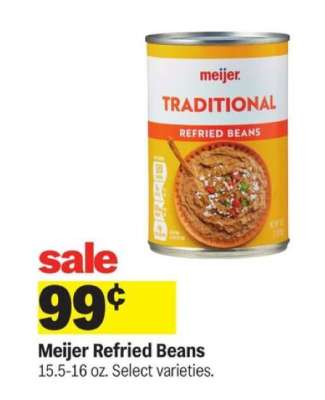 Meijer Refried Beans
