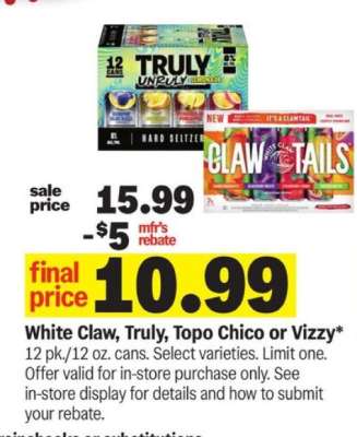 White Claw, Truly, Topo Chico or Vizzy