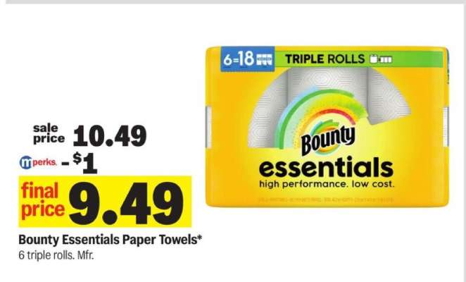 Bounty Essentials Paper Towels
