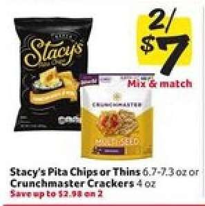 Stacy's Pita Chips or Thins or Crunchmaster Crackers