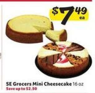 SE Grocers Mini Cheesecake