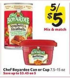 Chef Boyardee Can or Cup