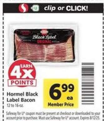 Hormel Black Label Bacon