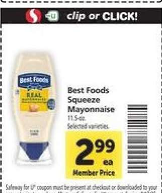 Best Foods Squeeze Mayonnaise