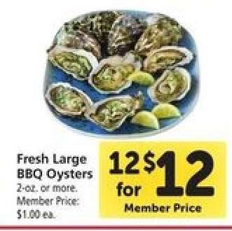 Fresh Large BBQ Oysters