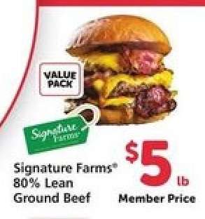 Signature Farms 80% Lean Ground Beef