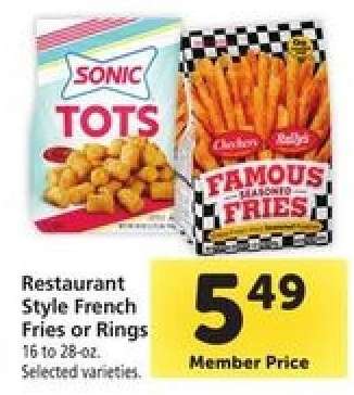 Restaurant Style French Fries or Rings