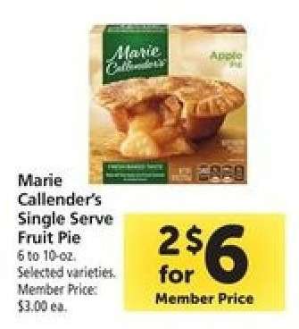 Marie Callender's Single Serve Fruit Pie