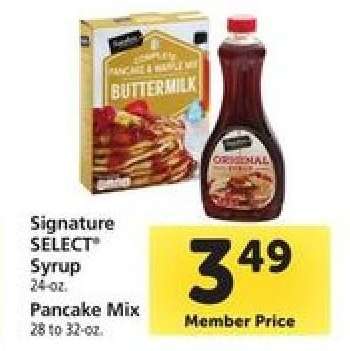 Signature SELECT Syrup & Pancake Mix