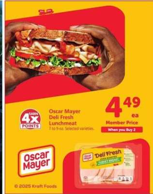 Oscar Mayer Deli Fresh Lunchmeat