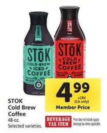Stōk Cold Brew Coffee
