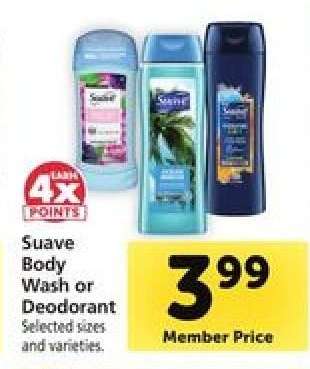 Suave Body Wash or Deodorant
