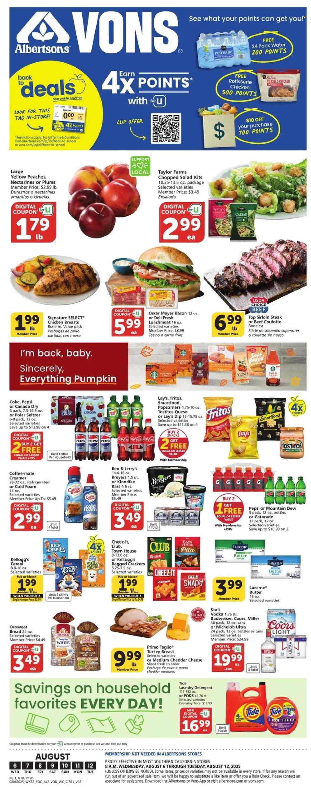 Albertsons ad - 08/06/2025 - 08/12/2025. Page 1