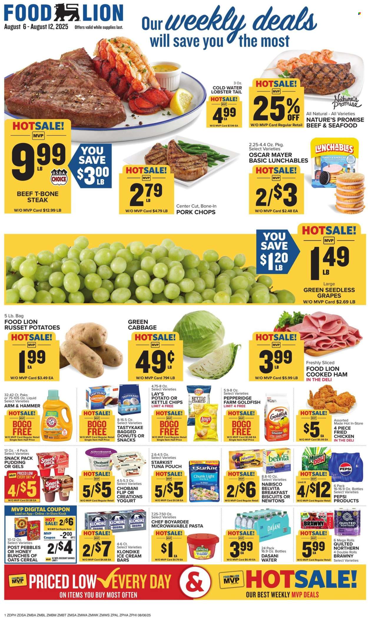Food Lion ad - 08/06/2025 - 08/12/2025. Page 1