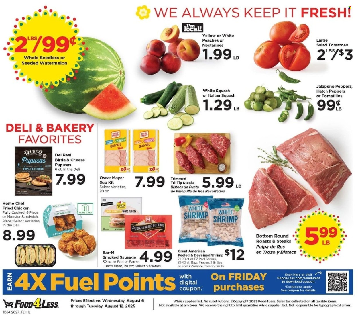 Food 4 Less ad - 08/06/2025 - 08/12/2025. Page 4