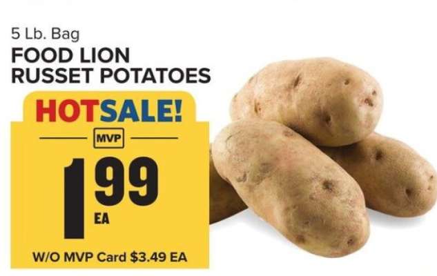 FOOD LION RUSSET POTATOES