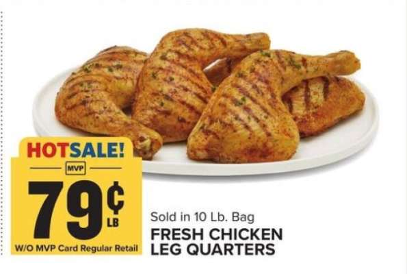 Fresh Chicken Leg Quarters