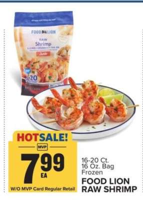 Food Lion Raw Shrimp