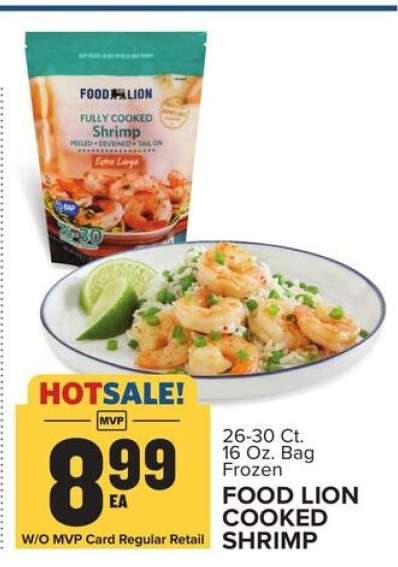 FOOD LION COOKED SHRIMP