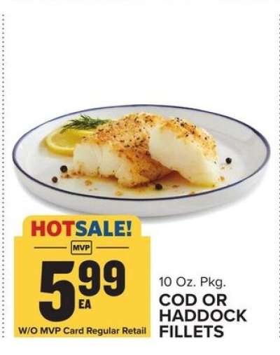 Cod or Haddock Fillets