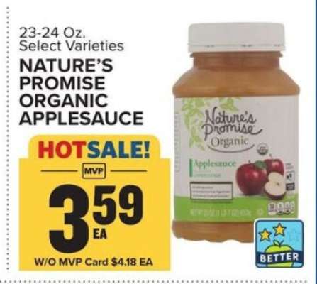 Nature's Promise Organic Applesauce