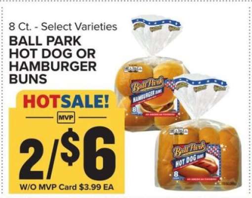 Ball Park Hot Dog or Hamburger Buns