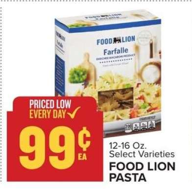 Food Lion Pasta