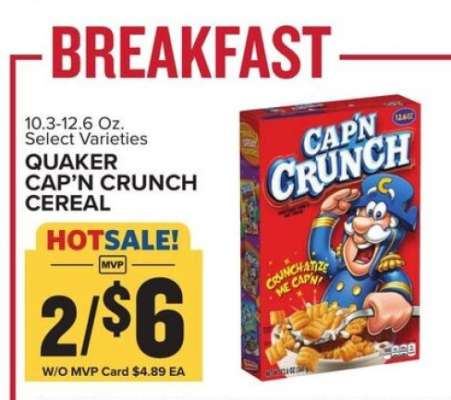 Quaker Cap'n Crunch Cereal
